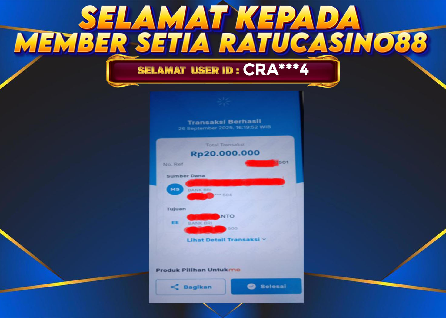 WITHDRAWAL MEMBER 72